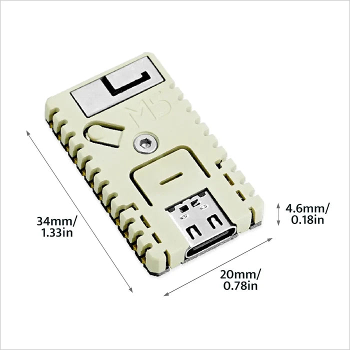 M5Stamp C3U Mate with Pin Headers - m5stack-store