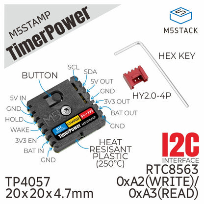 M5Stamp Timer Power (BM8563) - m5stack-store