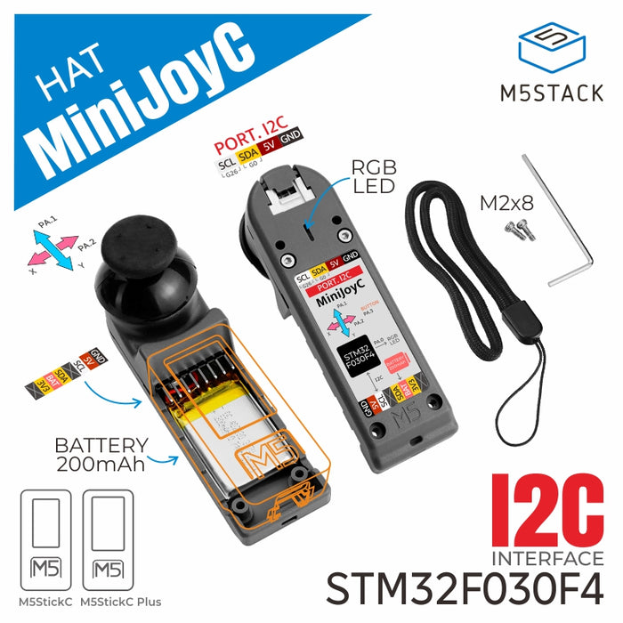 M5StickC Mini JoyC HAT (STM32F030) - m5stack-store