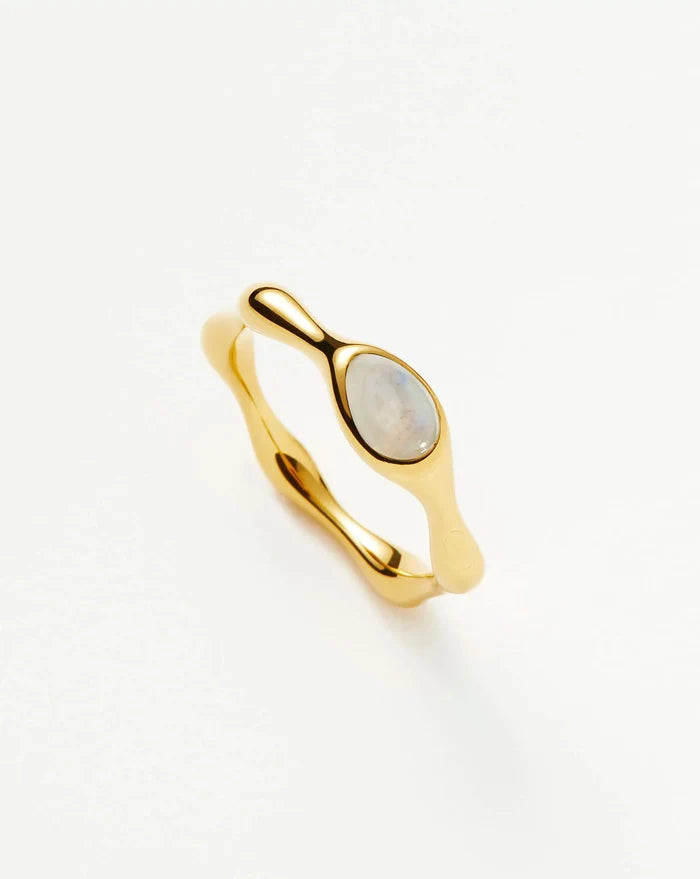 Magma Gemstone Stacking Ring | 18ct Gold Plated Rings Missoma