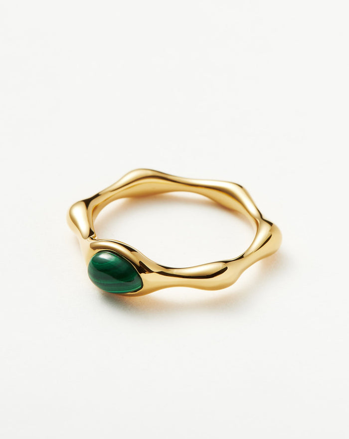 Magma Gemstone Stacking Ring | 18ct Recycled Gold Vermeil on Recycled Sterling Silver Rings Missoma