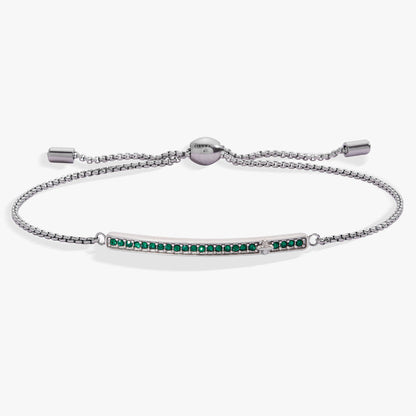 May Everyday Birthstone Pave Bolo Bracelet