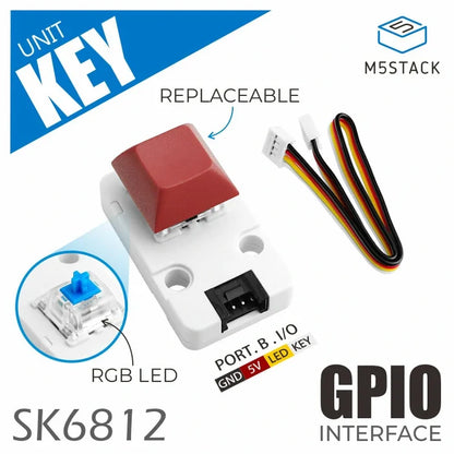 Mechanical Key Button Unit - m5stack-store