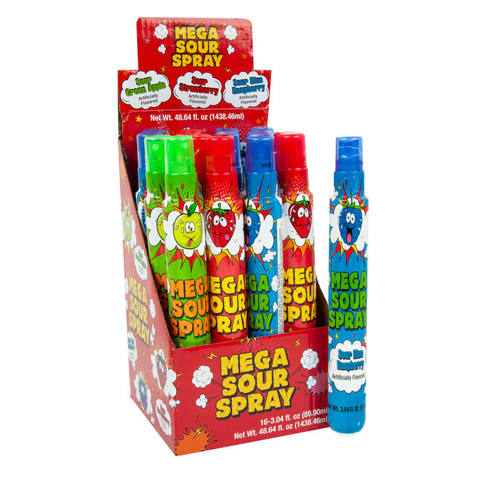 Mega Sour Liquid Candy Spray - 16 Count