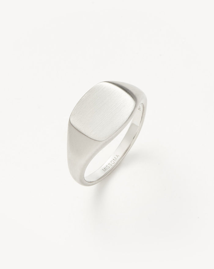 Mens Engravable Signet Ring | Sterling Silver Rings Missoma