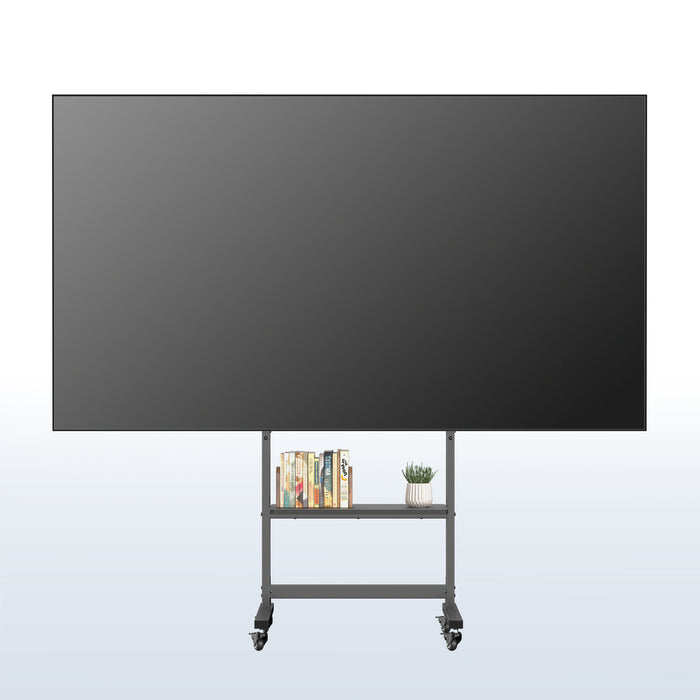 55"-100" TV Heavy Duty Mobile TV Cart with Storage Shelf