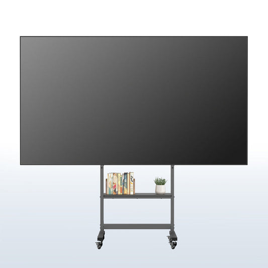 55"-100" TV Heavy Duty Mobile TV Cart with Storage Shelf