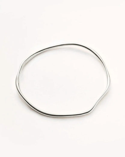 Molten Ripple Bangle | Silver Plated Bracelets Missoma