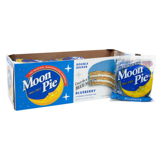 Moon Pie Blueberry Double Decker Marshmallow Treats - 12 Count