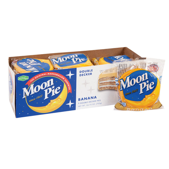 Moon Pie Double Decker Banana Marshmallow Treats - 9 Count