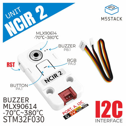 NCIR 2 Thermometer Unit (MLX90614) - m5stack-store