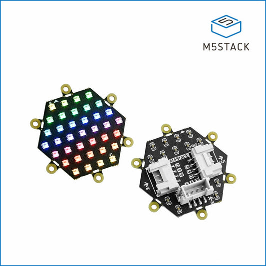 Neo HEX 37 RGB LED Board (WS2812) - m5stack-store