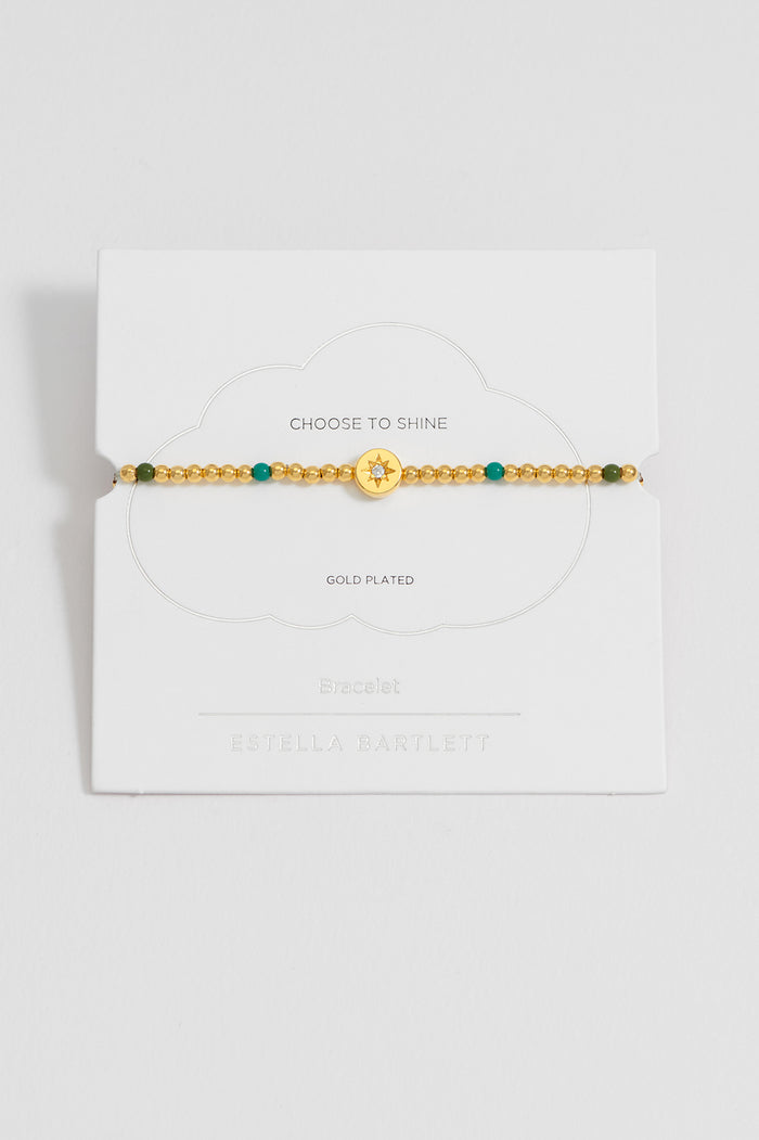 North Star Enamel Bead Bracelet