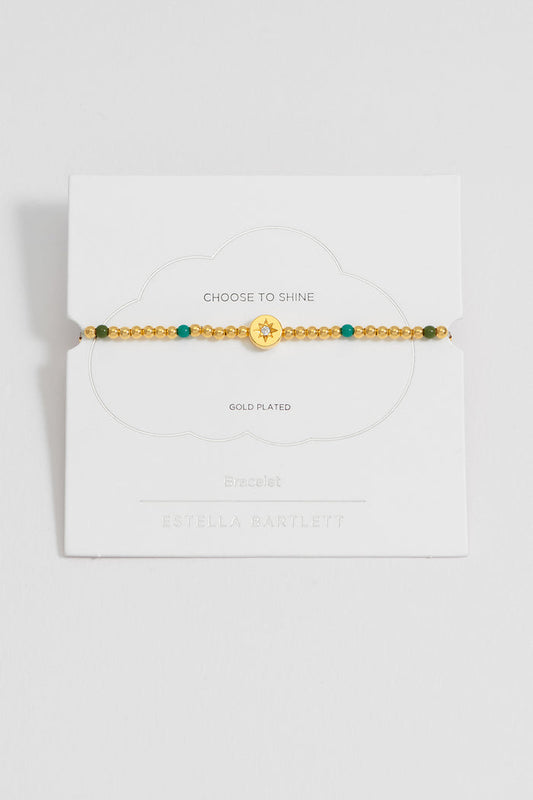 North Star Enamel Bead Bracelet