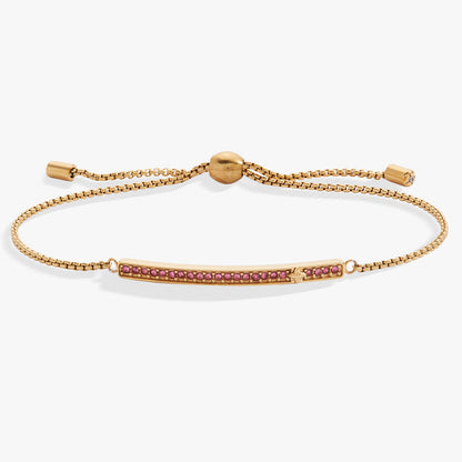 October Everyday Birthstone Pave Bolo Bracelet