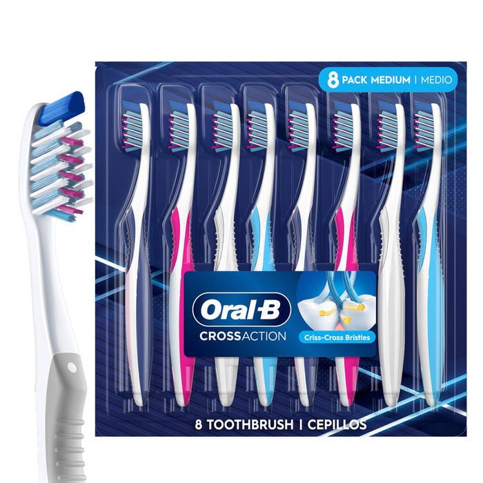 Oral B Cross Action Toothbrush 8 Units -97983-0300410107925 ebuystt
