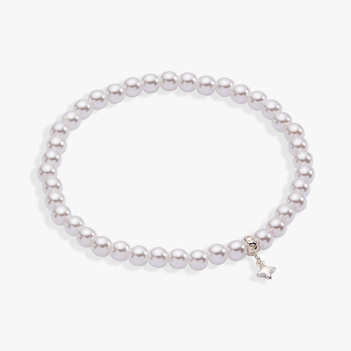 Pearl Beaded Stretch Bracelet