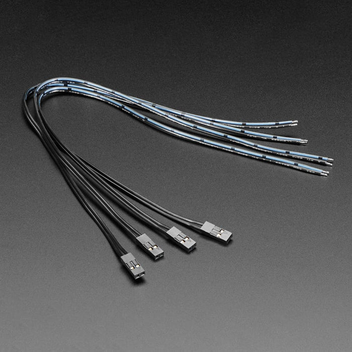Pig-Tail Cables - 0.1" 2-pin - 4 Pack by Adafruit - The Pi Hut