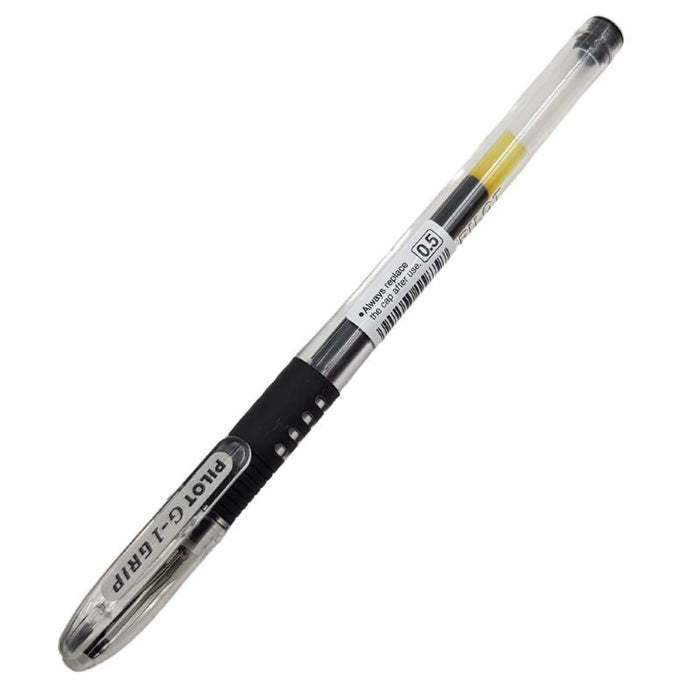 Pilot G-1 Grip Pen, Black, Medium 0.7mm - 4902505158834 Pie's Variety Store