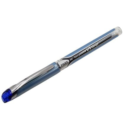 Pilot, Liquid Ink Rollerball Pen, Hi-Tecpoint V5 Grip, Blue Fine - 4902505279713