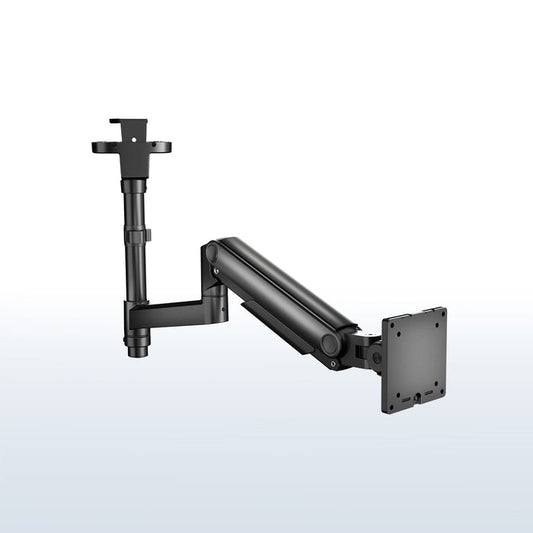 Pneumatic Arm Single Ultrawide Upside Down Monitor Mount - 17" to 32" Screens