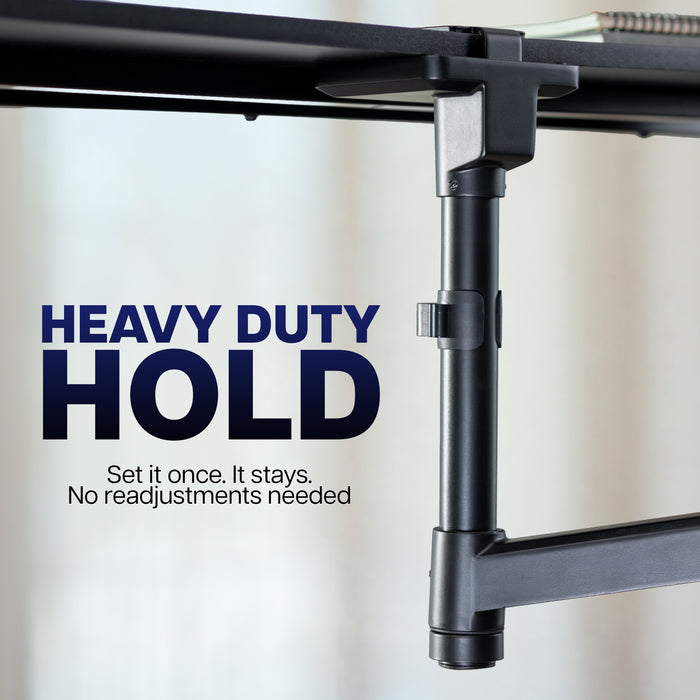 Pneumatic Arm Single Ultrawide Upside Down Monitor Mount - 17" to 32" Screens