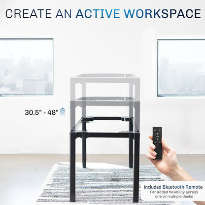 Premium Electric 4-Leg Quad Motor Desk Frame