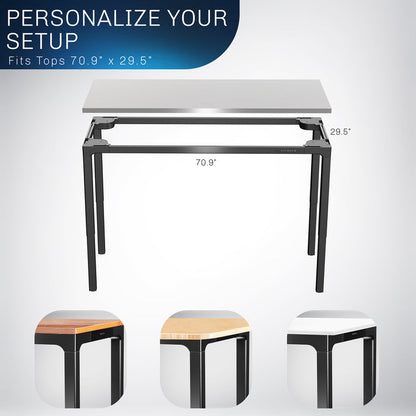 Premium Electric 4-Leg Quad Motor Desk Frame