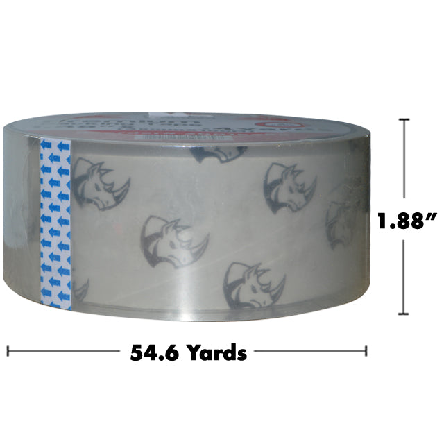 PREMIUM SUPER CLEAR TAPE 1.88" X 54.6 YARDS 50MIC RHINOPACK - 20019964 Mega