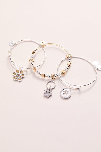 Puppy Love Beaded Bangle