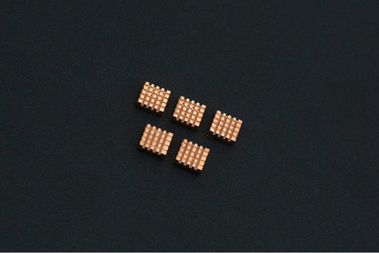 Pure Copper Heatsink Pack (5 Pieces) by The Pi Hut - The Pi Hut