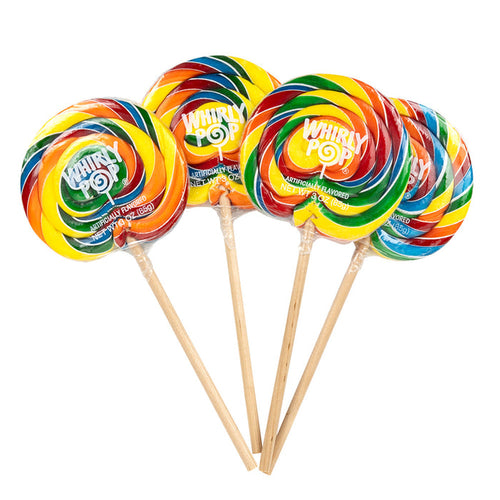 Rainbow Whirly Pops - 3oz 48ct