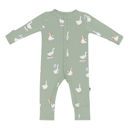 Snap Romper in Silly Goose