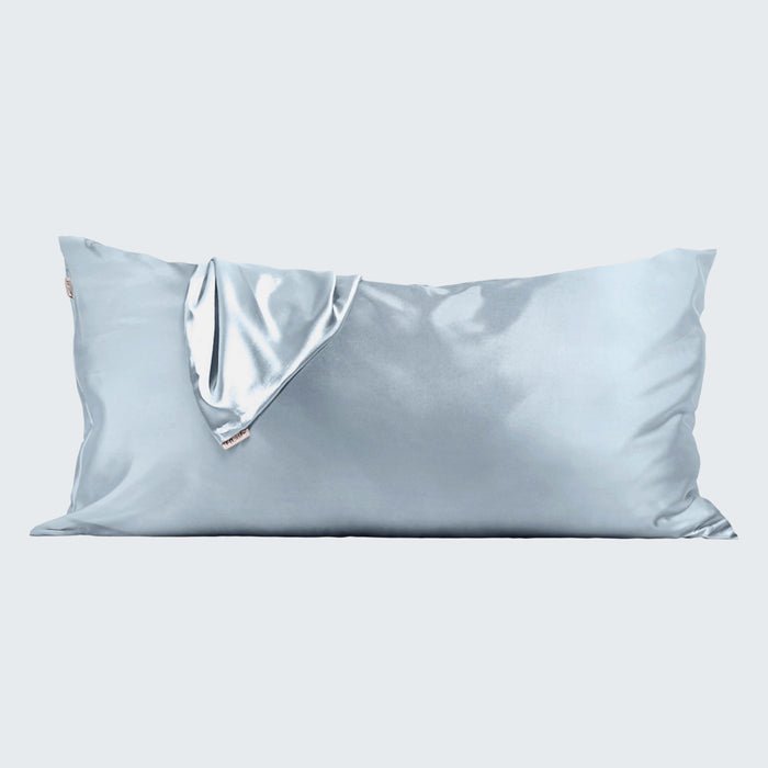 KITSCH Haze Blue King Satin Pillowcase 2 Pack — product detail