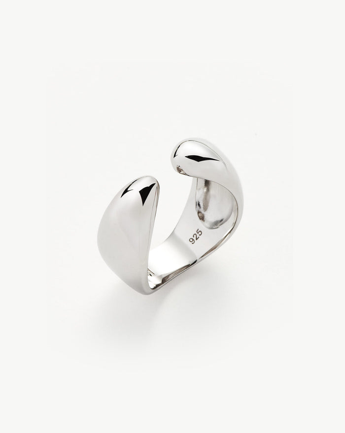 Savi Sculptural Open Stacking Ring | Sterling Silver Rings Missoma