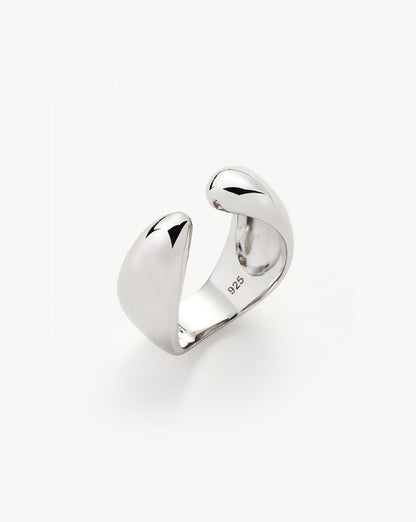 Savi Sculptural Open Stacking Ring | Sterling Silver Rings Missoma