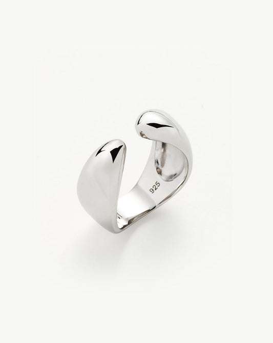 Savi Sculptural Open Stacking Ring | Sterling Silver Rings Missoma