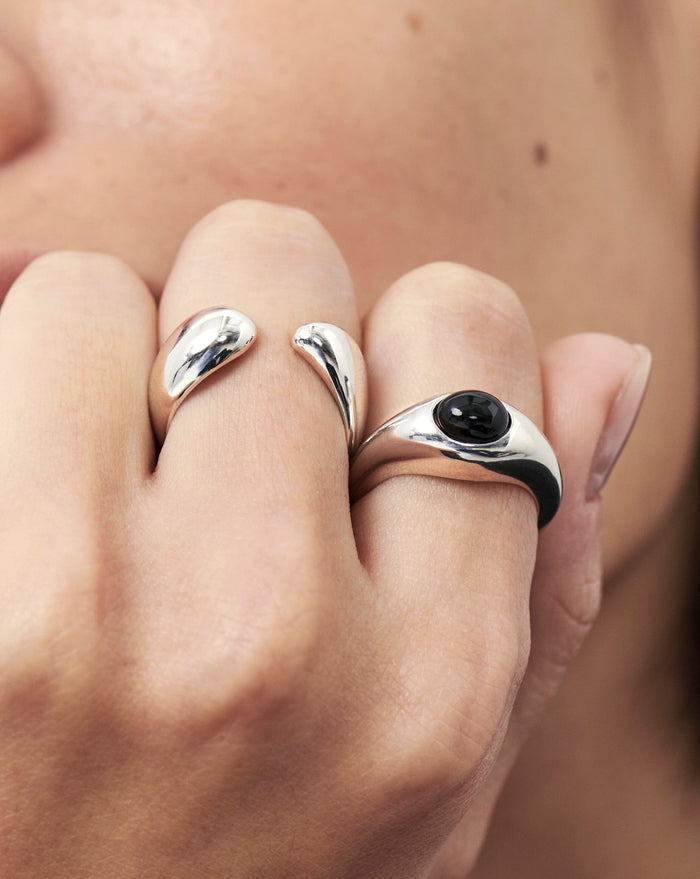 Savi Sculptural Open Stacking Ring | Sterling Silver Rings Missoma