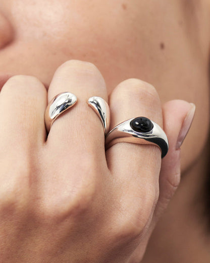 Savi Sculptural Open Stacking Ring | Sterling Silver Rings Missoma