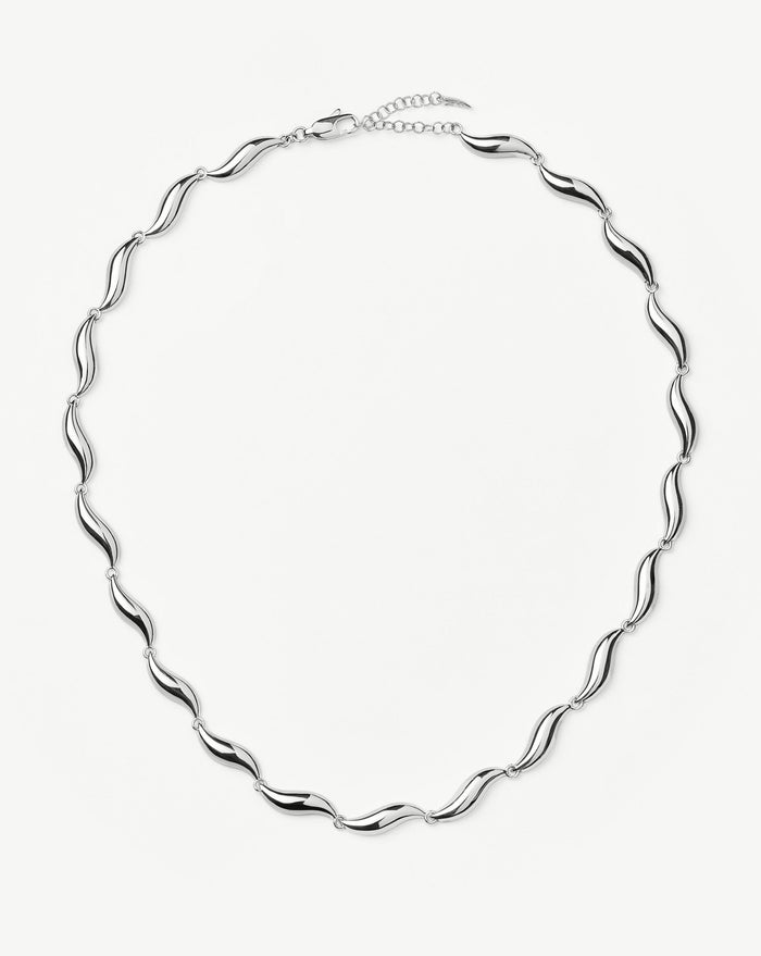 Savi Signature Link Chain Necklace | Silver Plated Necklaces Missoma
