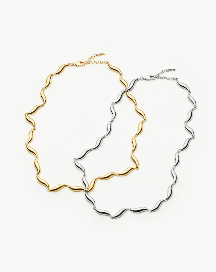 Savi Signature Link Chain Necklace | Silver Plated Necklaces Missoma