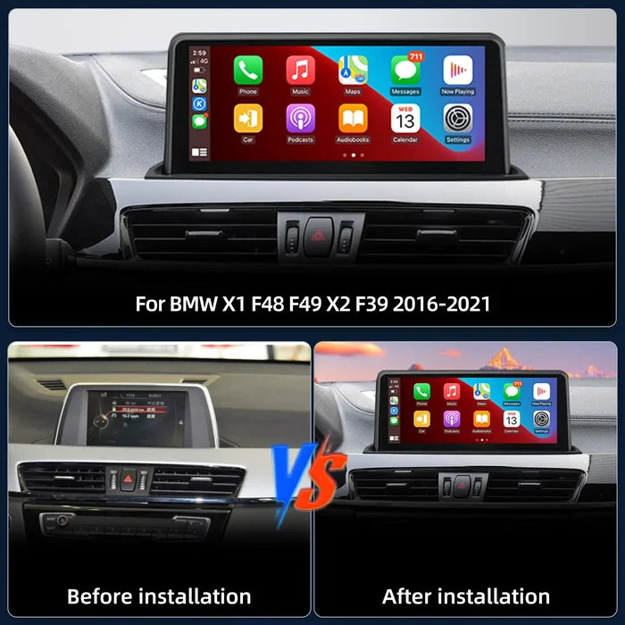 SCUMAXCON Linux System High-end For BMW X1 X2 F48 F49 F39 NBT Multimedia Video Player Wireless Carplay AndroidAuto BT Navigation Monitor