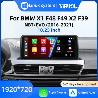 SCUMAXCON Linux System High-end For BMW X1 X2 F48 F49 F39 NBT Multimedia Video Player Wireless Carplay AndroidAuto BT Navigation Monitor