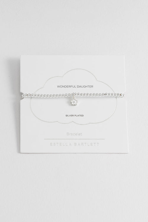 Sienna Beaded Enamel Flower Charm Bracelet