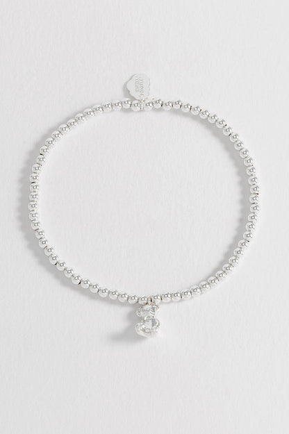 Sienna Beaded Teddy Bear Charm Bracelet