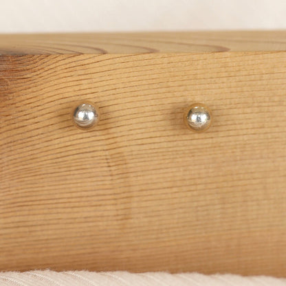 Silver Ball Earrings