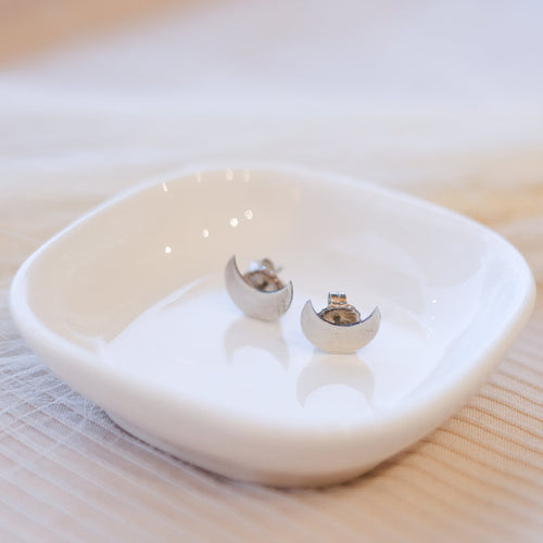 Silver Moon Earrings