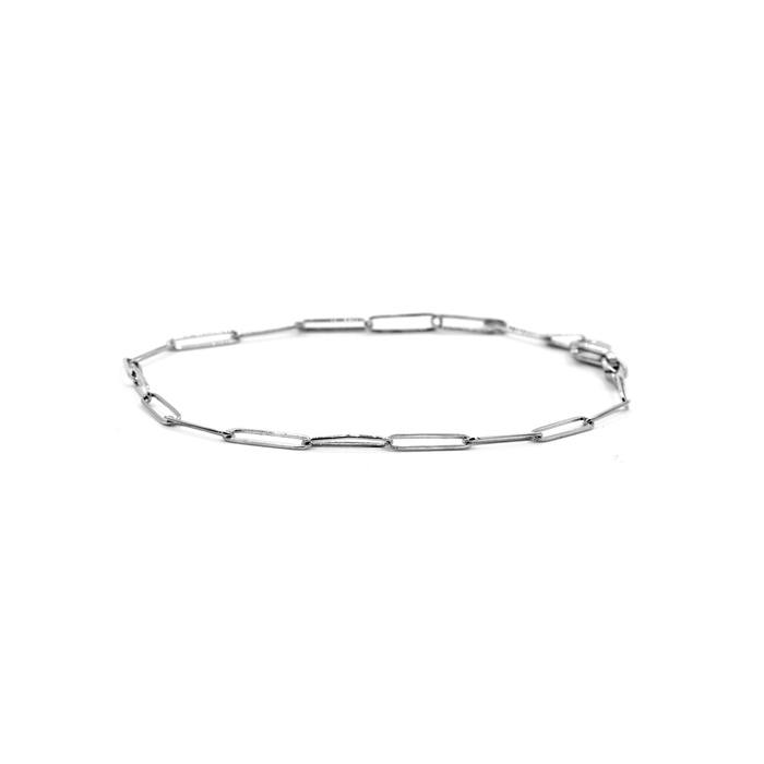 Silver Petite Paperclip Bracelet
