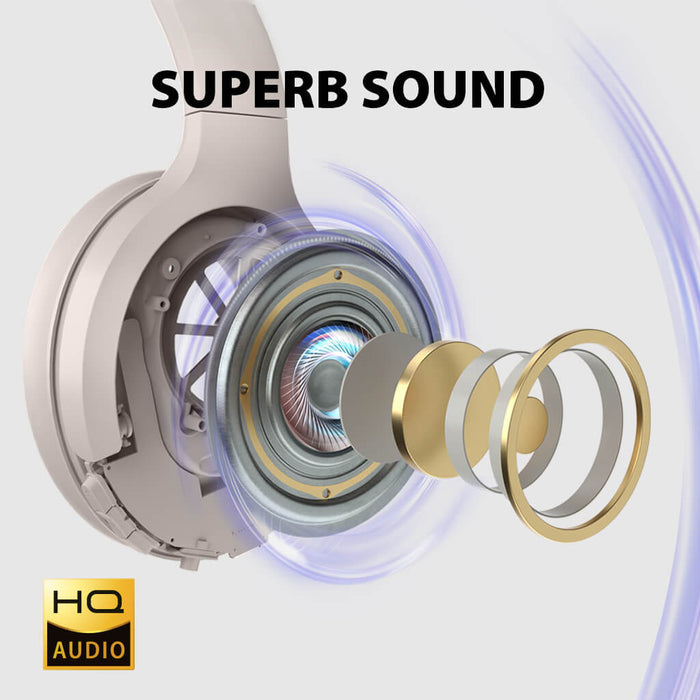 Sky Eon Airplane Headphones with Bluetooth Adapter. Superior sound and hybrid ANC for undisturbed listening in noisy environments.