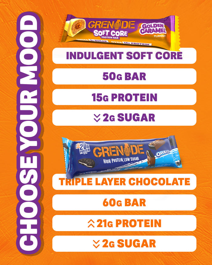 Soft Core Golden Caramel Protein Bar